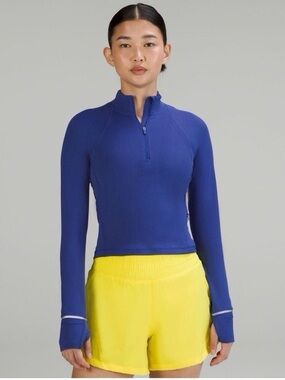 Purple/ Blue Lululemon Zip up crop